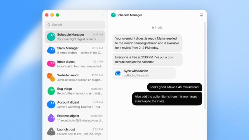 Grok Bot Schedule Manager placing an Outlook calendar hold