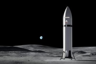 Starship HLS on the lunar surface (artist concept)