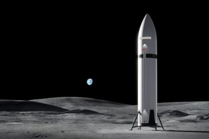 Starship HLS on the lunar surface (artist concept)