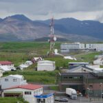 A cell tower with mobile antennas