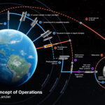 NASA concept of operations graphic for the SpaceX Starship lunar lander